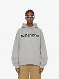 Unisex text logo oversized hoodie
