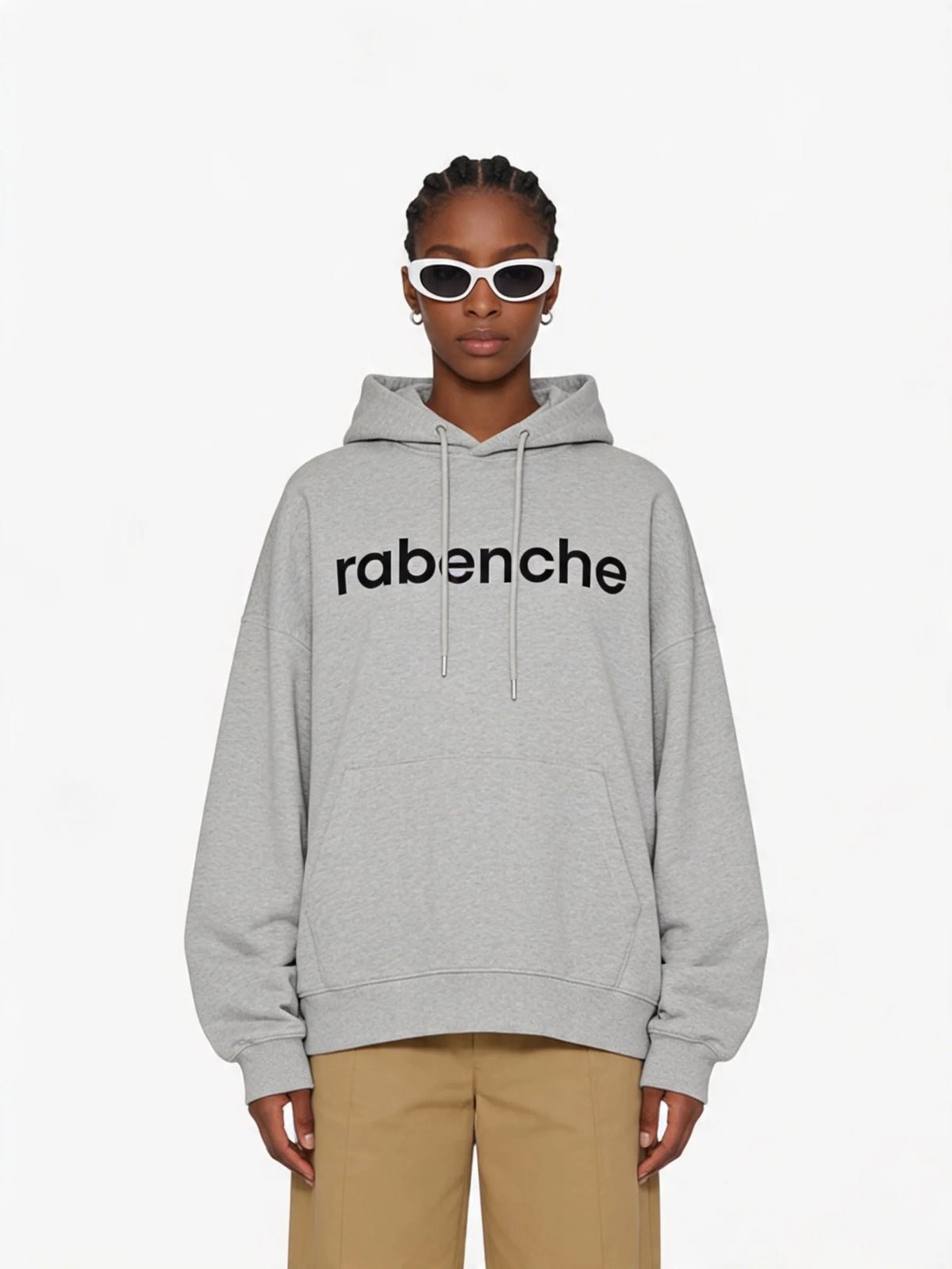 Unisex text logo oversized hoodie